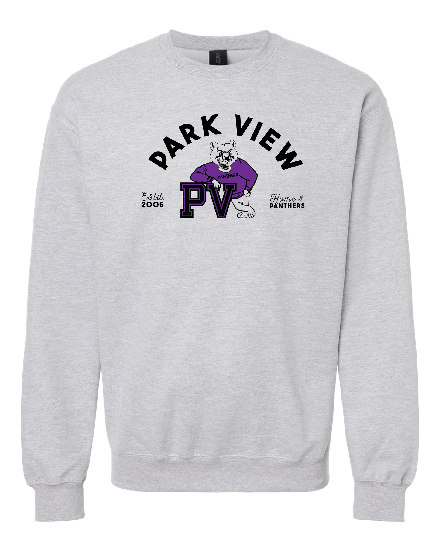 Panther Caricature Crewneck Sweatshirt