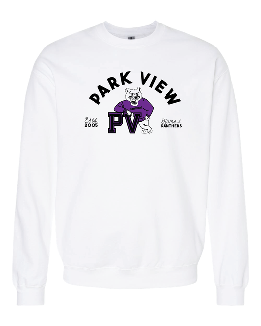 Panther Caricature Crewneck Sweatshirt