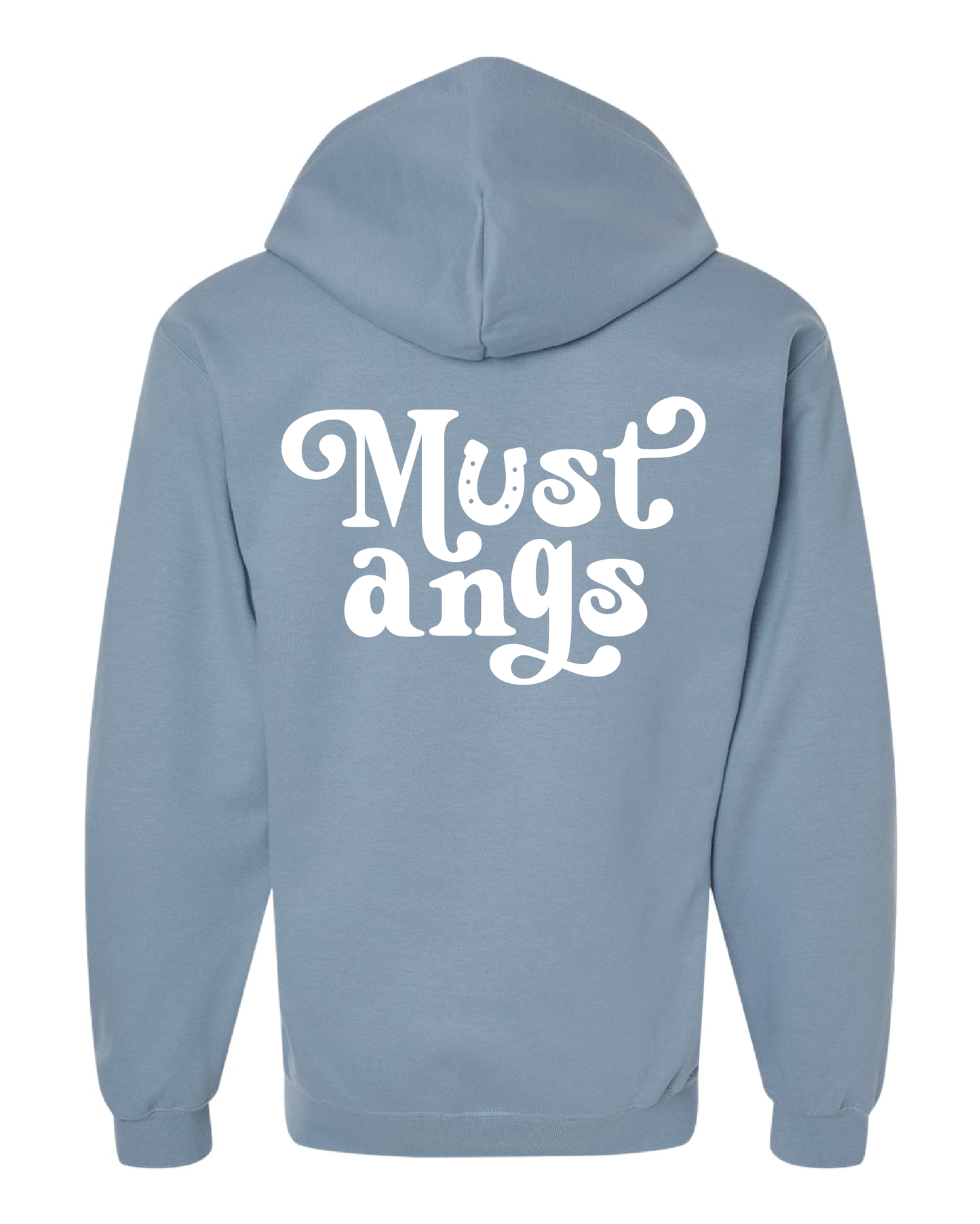 Mustangs Puff Paint Zip Up Hoodie