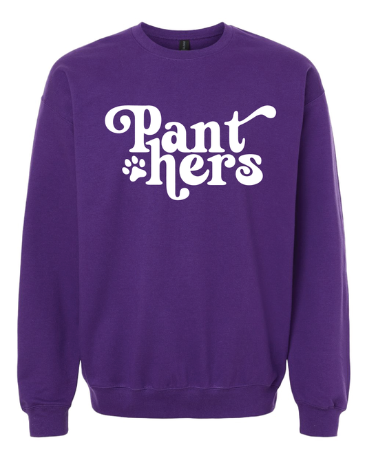 Panther Puff Paint Crewneck Sweatshirt