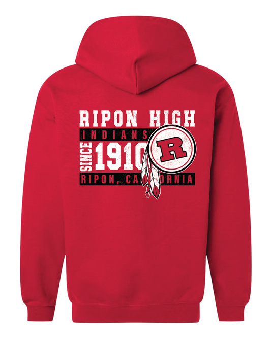 Vintage Indians Zip Up Hoodie