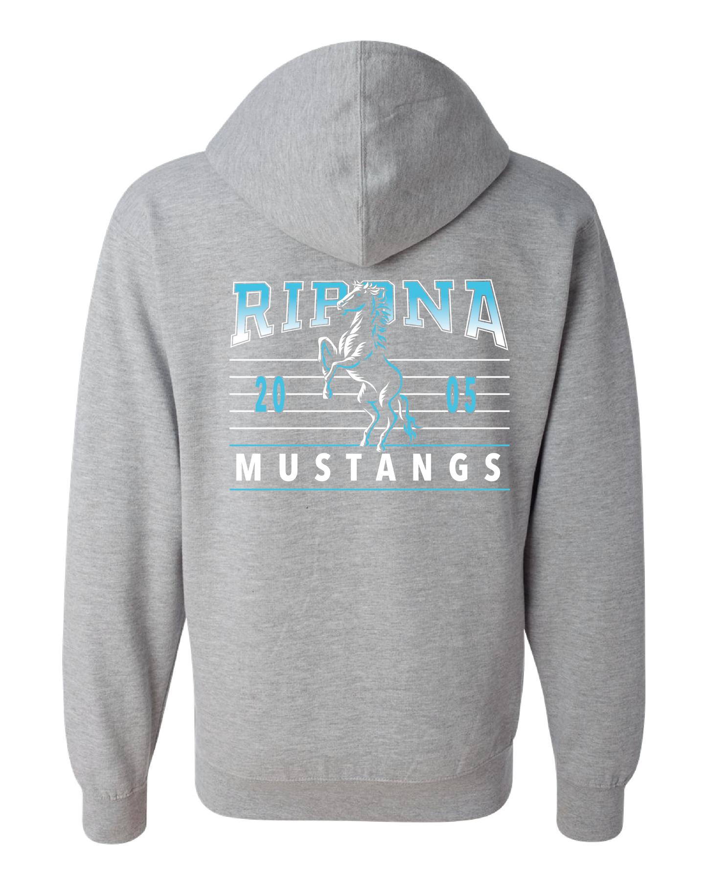 Ombre Mustang Zip Up Hoodie