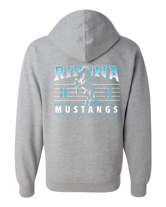 Ombre Mustang Zip Up Hoodie