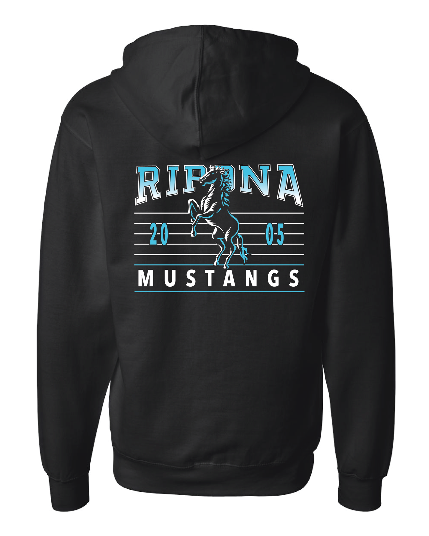 Ombre Mustang Zip Up Hoodie
