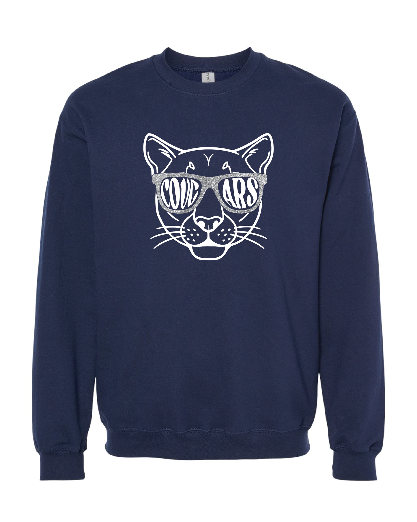 MLCS Glitter Glasses Crewneck Sweatshirt