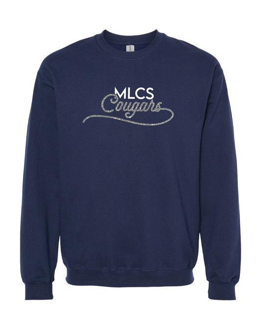 MLCS Glitter Script Crewneck Sweatshirt