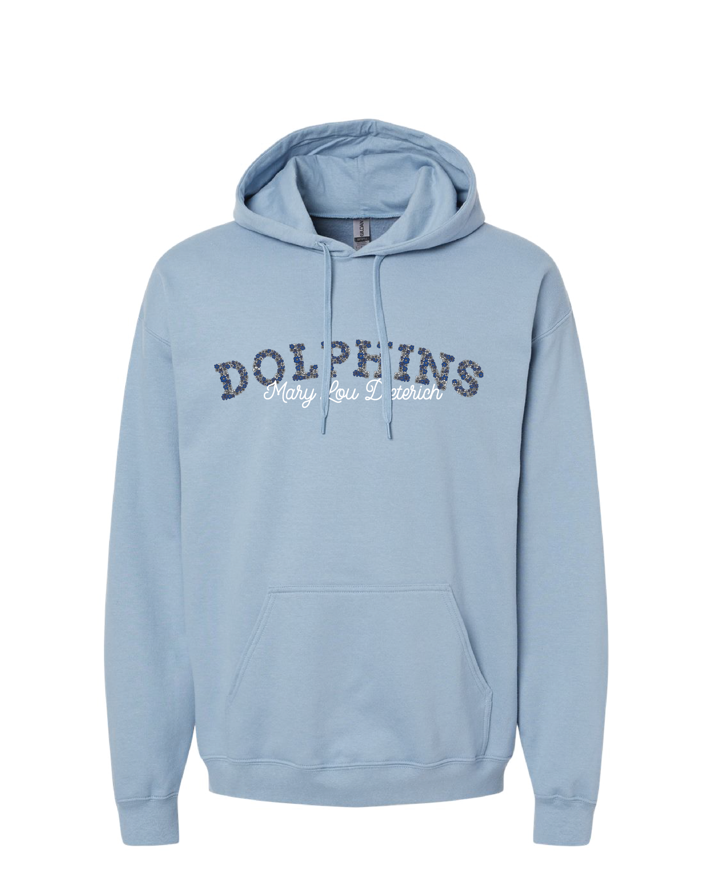 Floral Dolphins Hoodie