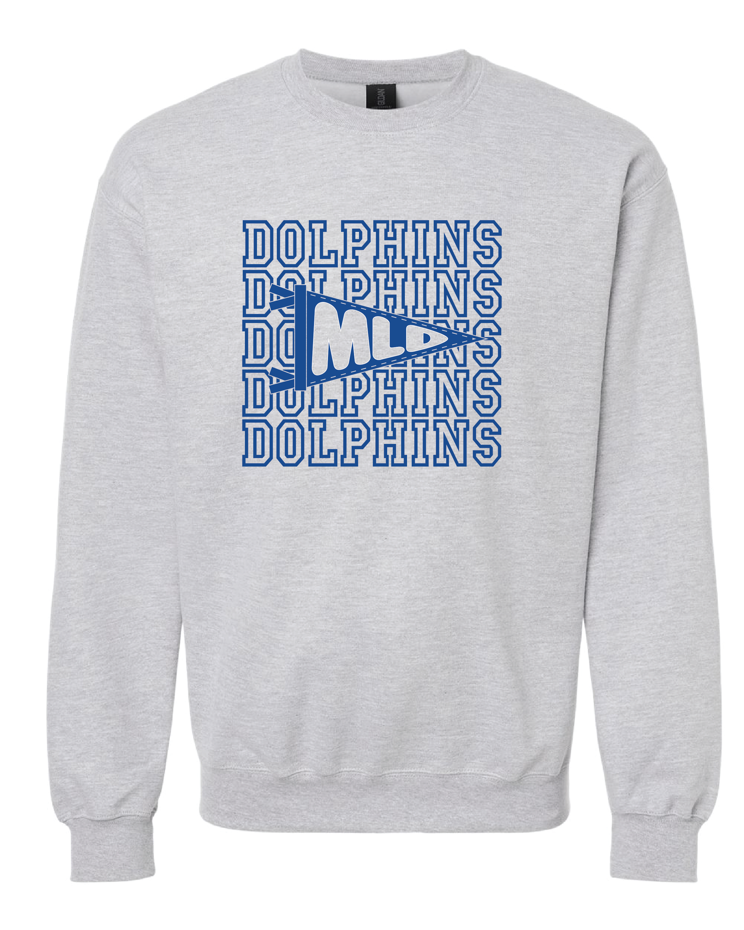 Pennant Dolphins Crewneck