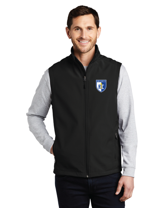 Men's Embroidered Soft Shell Vest