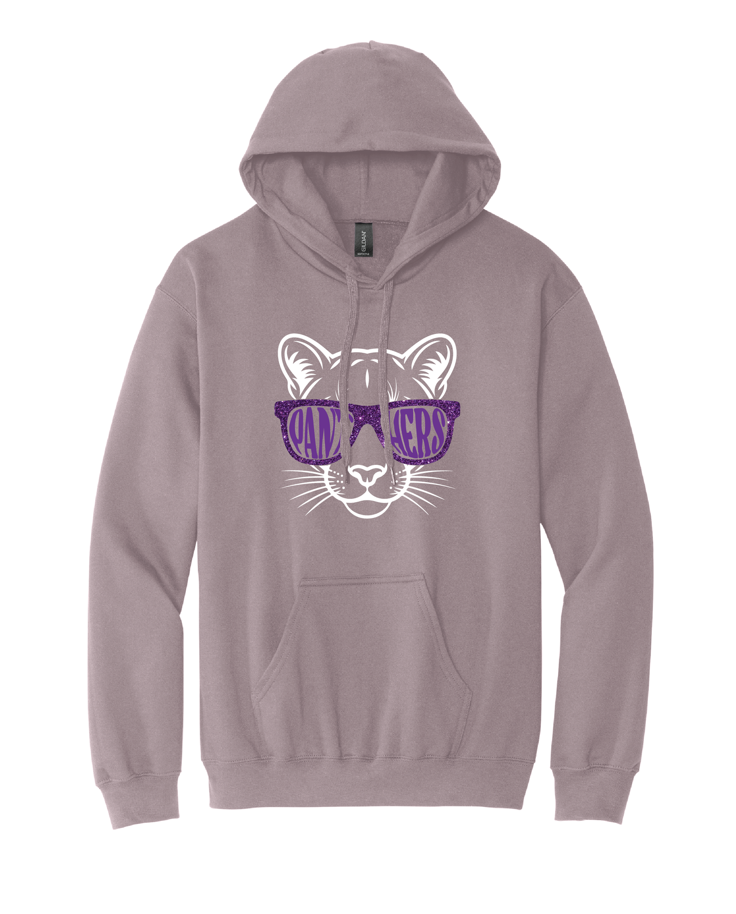 Panthers Glitter Glasses Hoodie