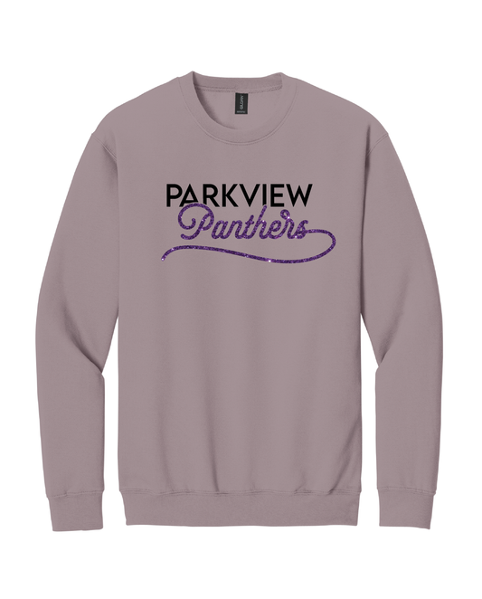 Glitter Script Crewneck Sweatshirt