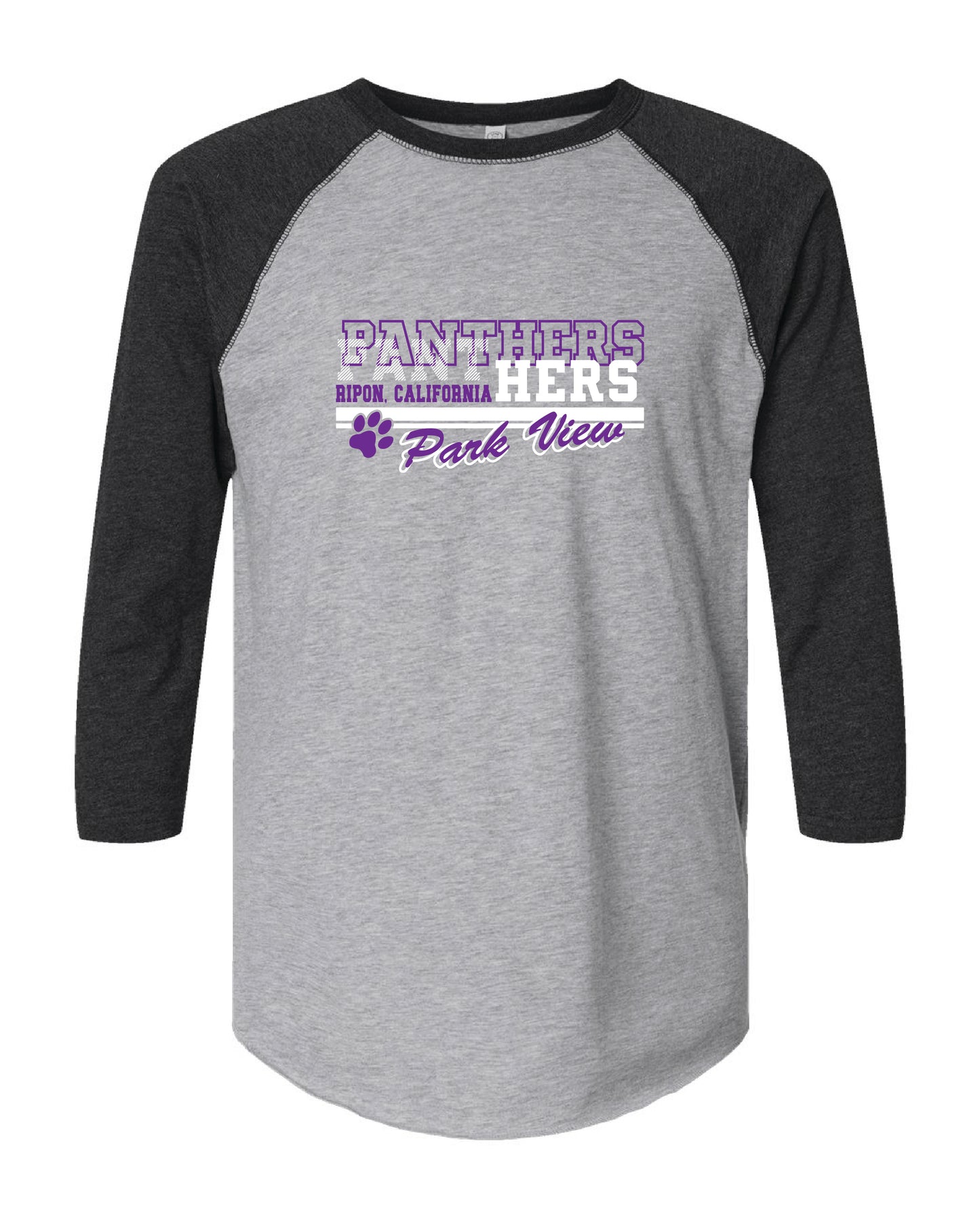 Park View Baseball Style Tee (choose your design!)