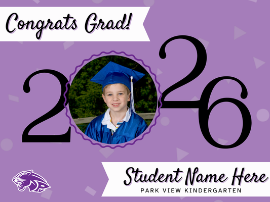 Park View Kindergarten Grad Sign (with picture)