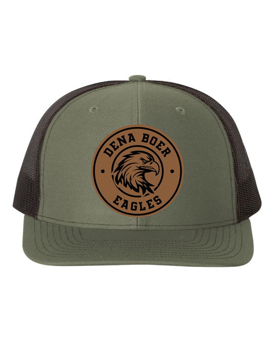 Snapback Leather Patch Hat