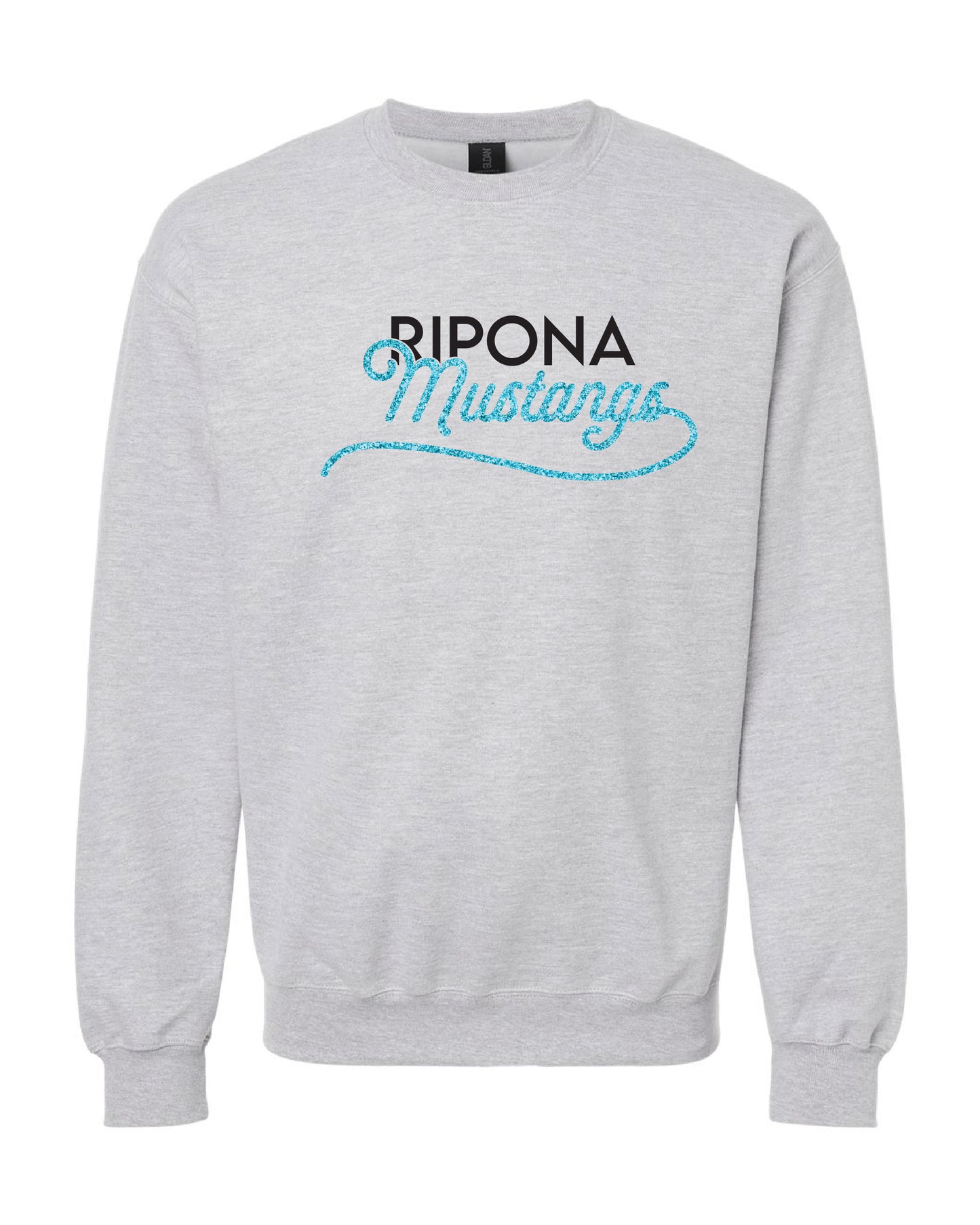 Glitter Mustangs Crewneck Sweatshirt