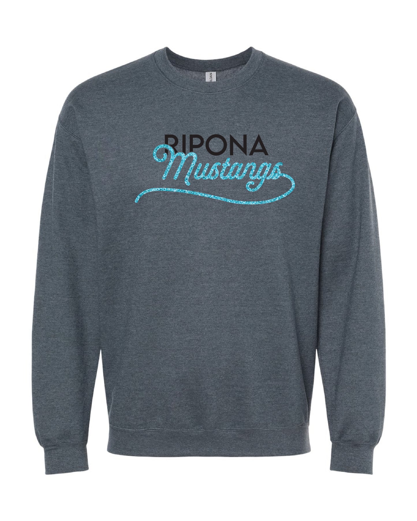 Glitter Mustangs Crewneck Sweatshirt