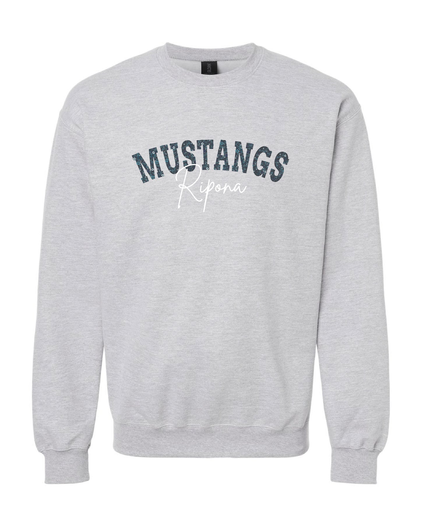 Floral Mustangs Crewneck Sweatshirt