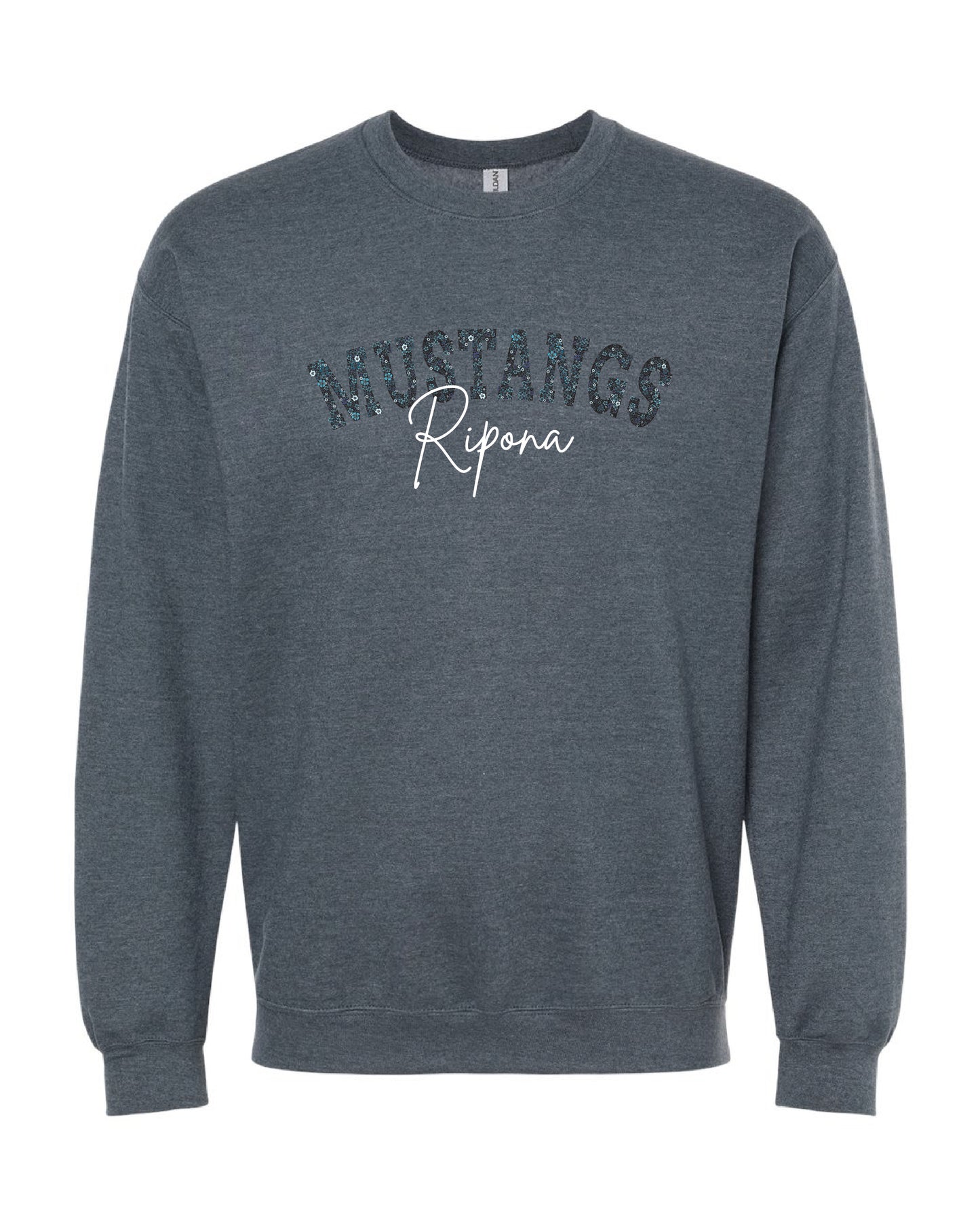 Floral Mustangs Crewneck Sweatshirt