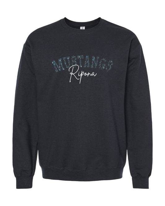Floral Mustangs Crewneck Sweatshirt