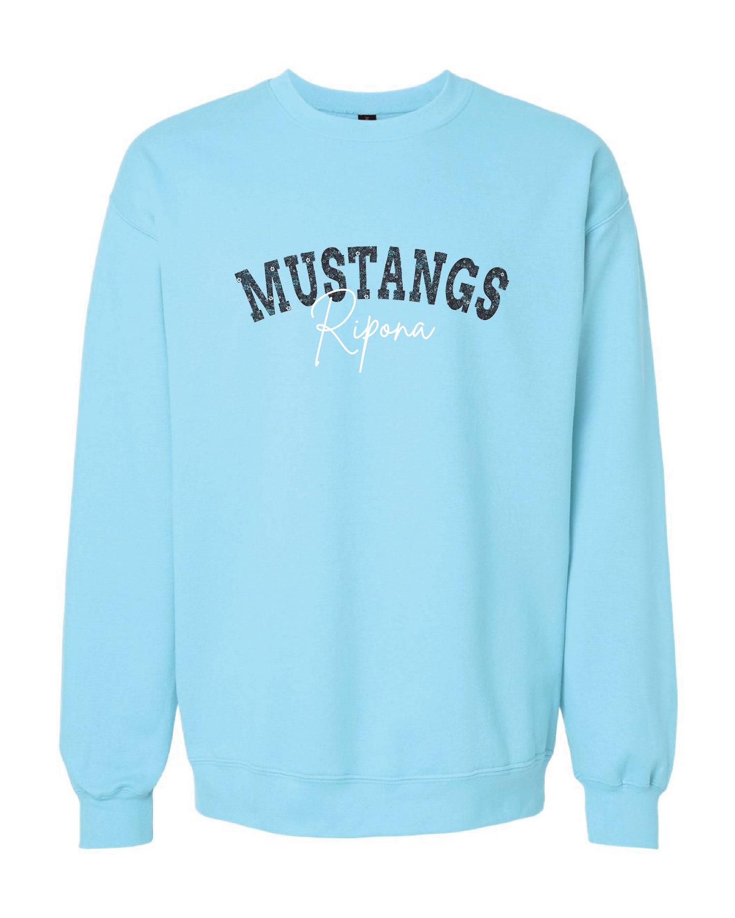 Floral Mustangs Crewneck Sweatshirt