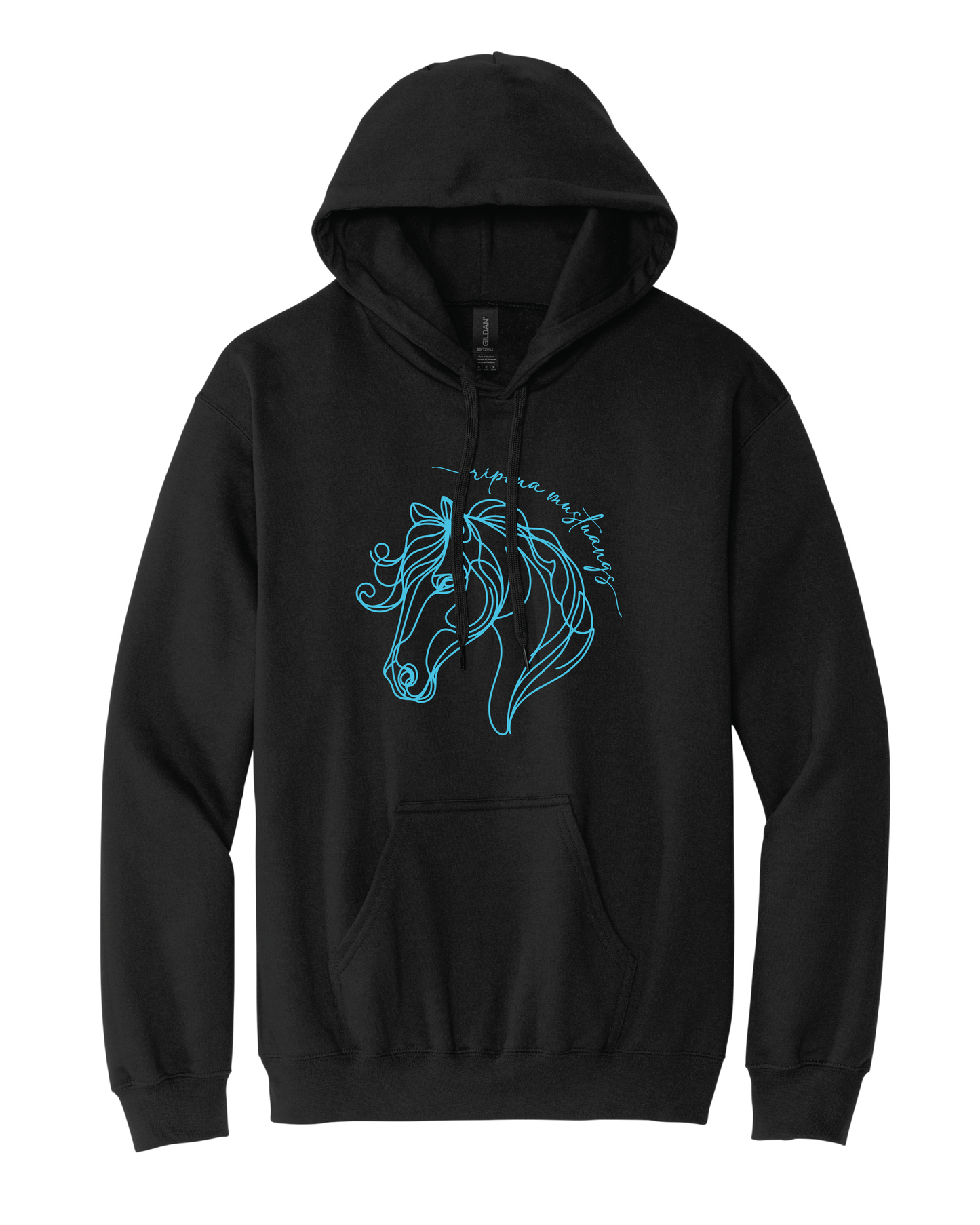 Line Art Mustang Hoodie