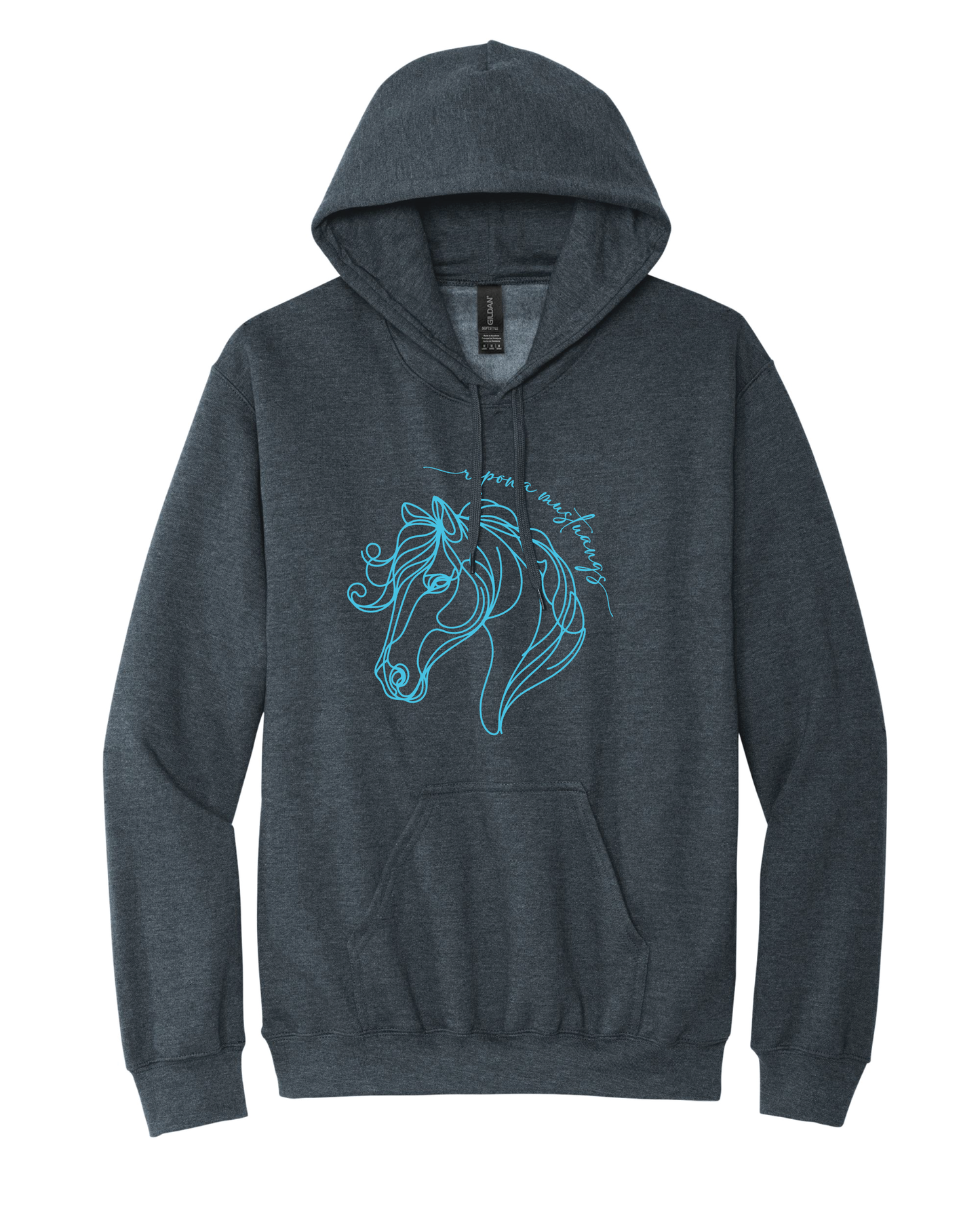 Line Art Mustang Hoodie