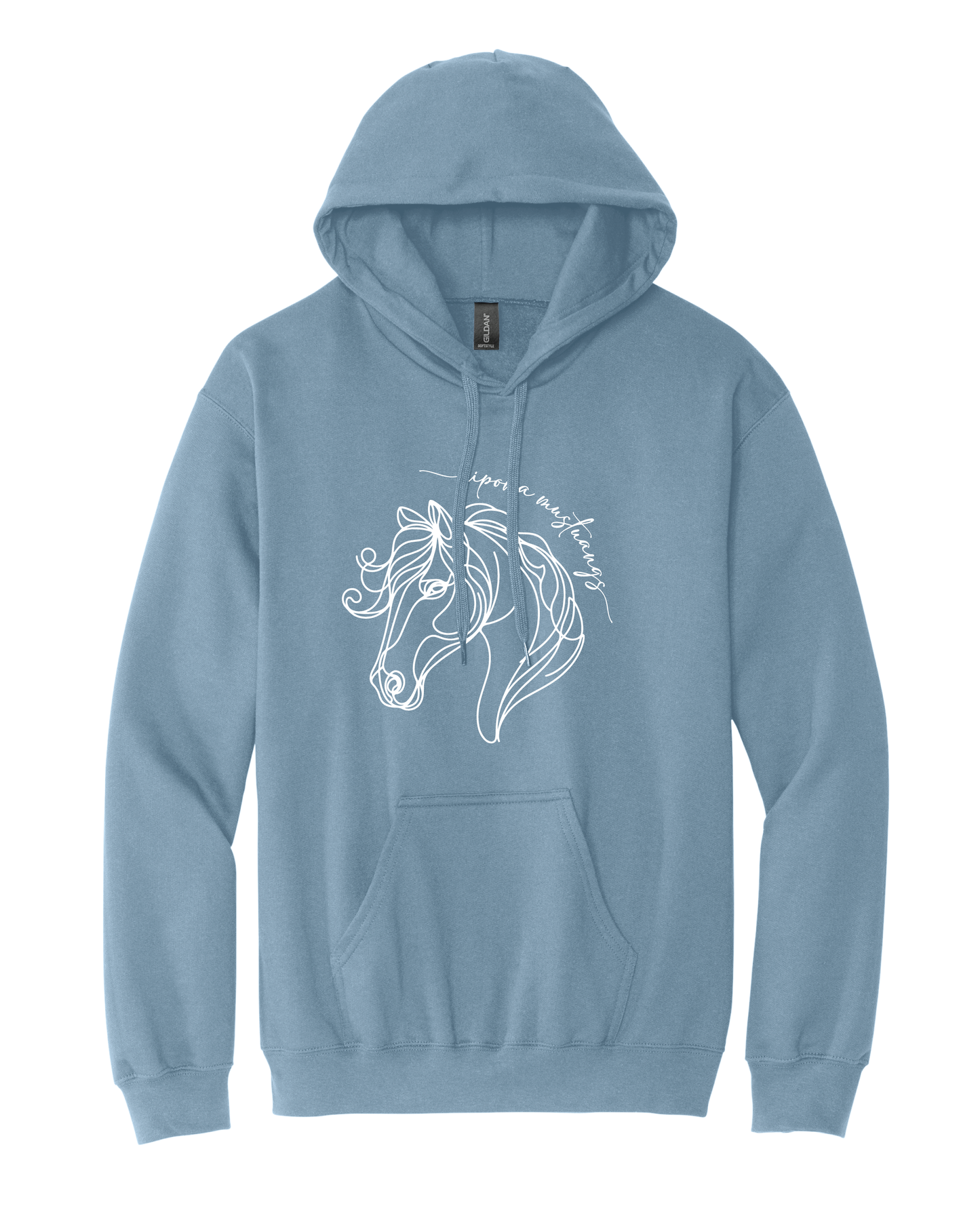 Line Art Mustang Hoodie