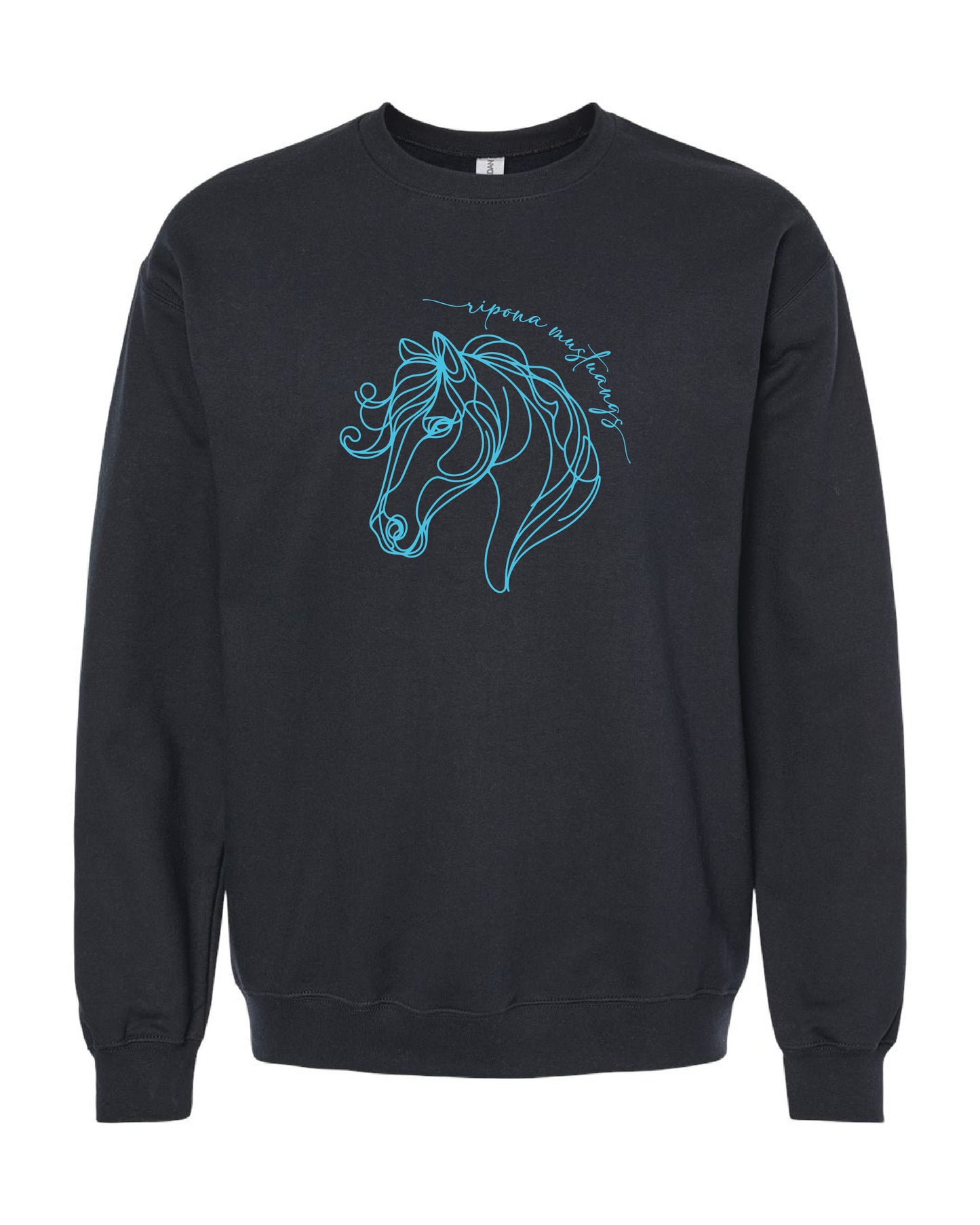 Line Art Mustang Crewneck Sweatshirt