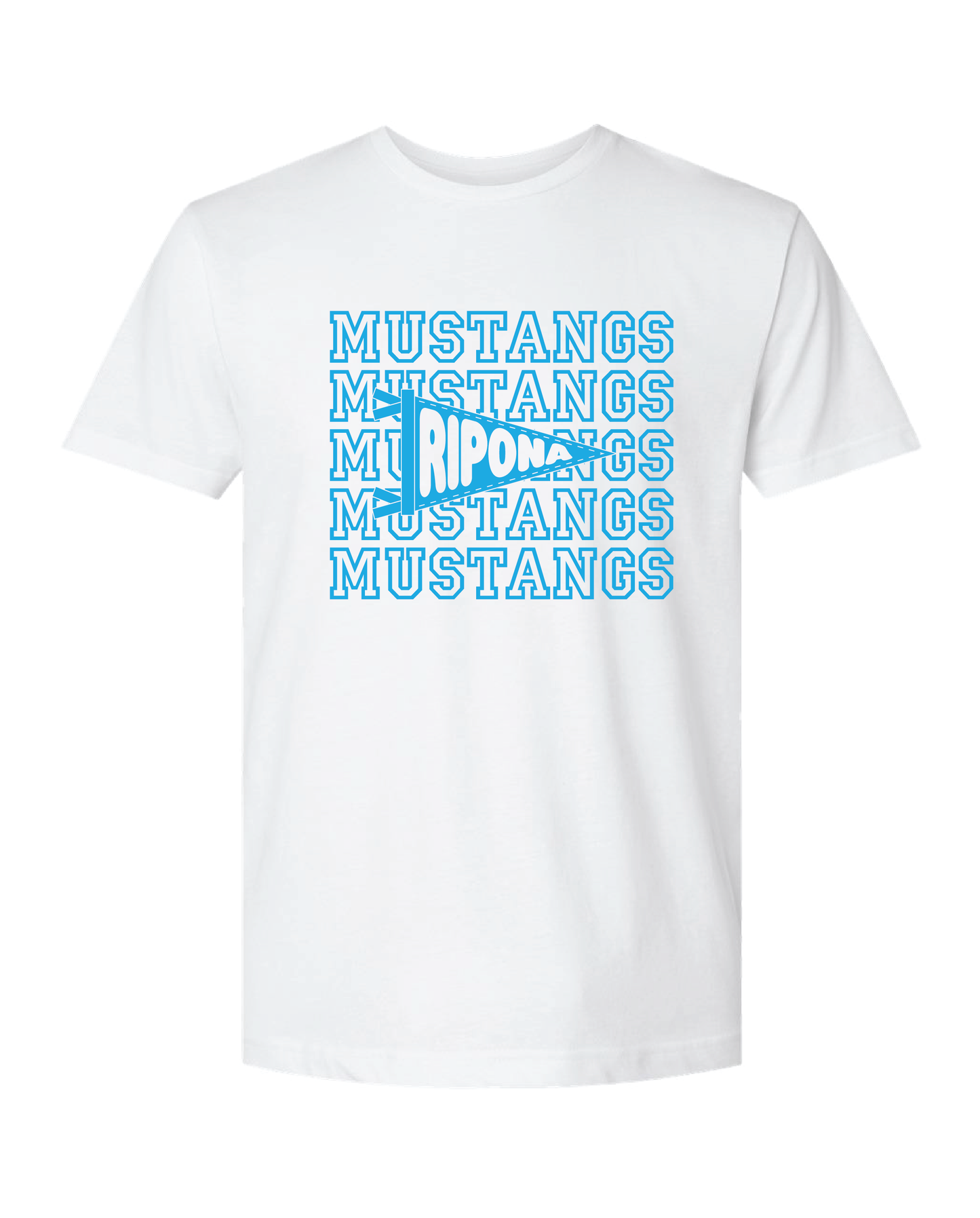 Mustangs Pennant Flag Tee
