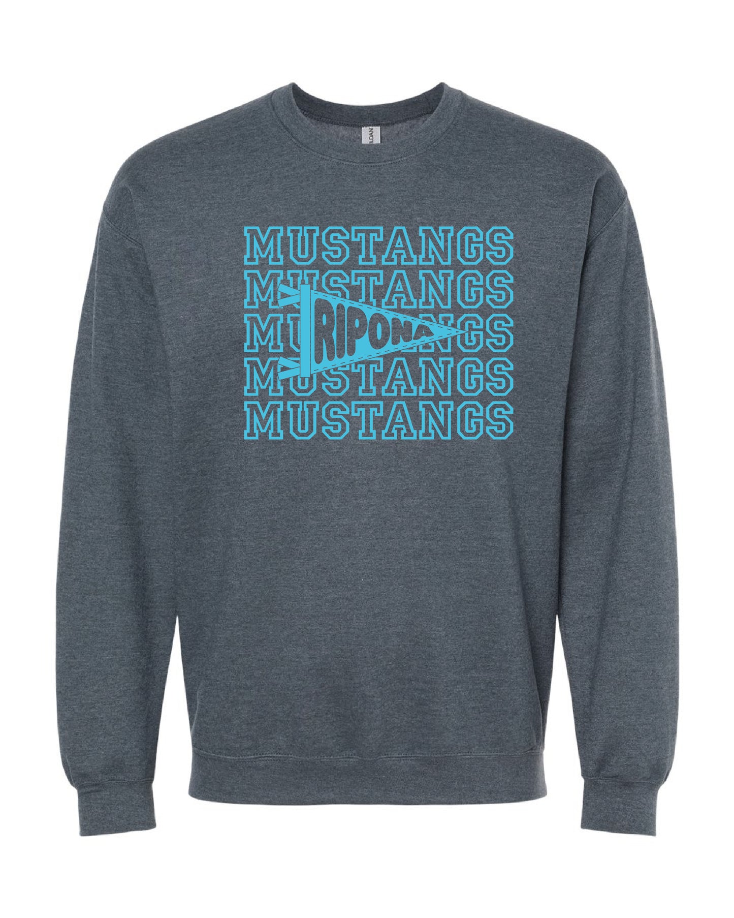 Mustang Pennant Flag Crewneck Sweatshirt