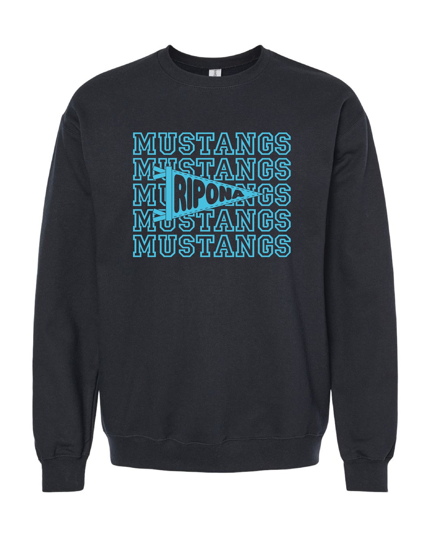 Mustang Pennant Flag Crewneck Sweatshirt
