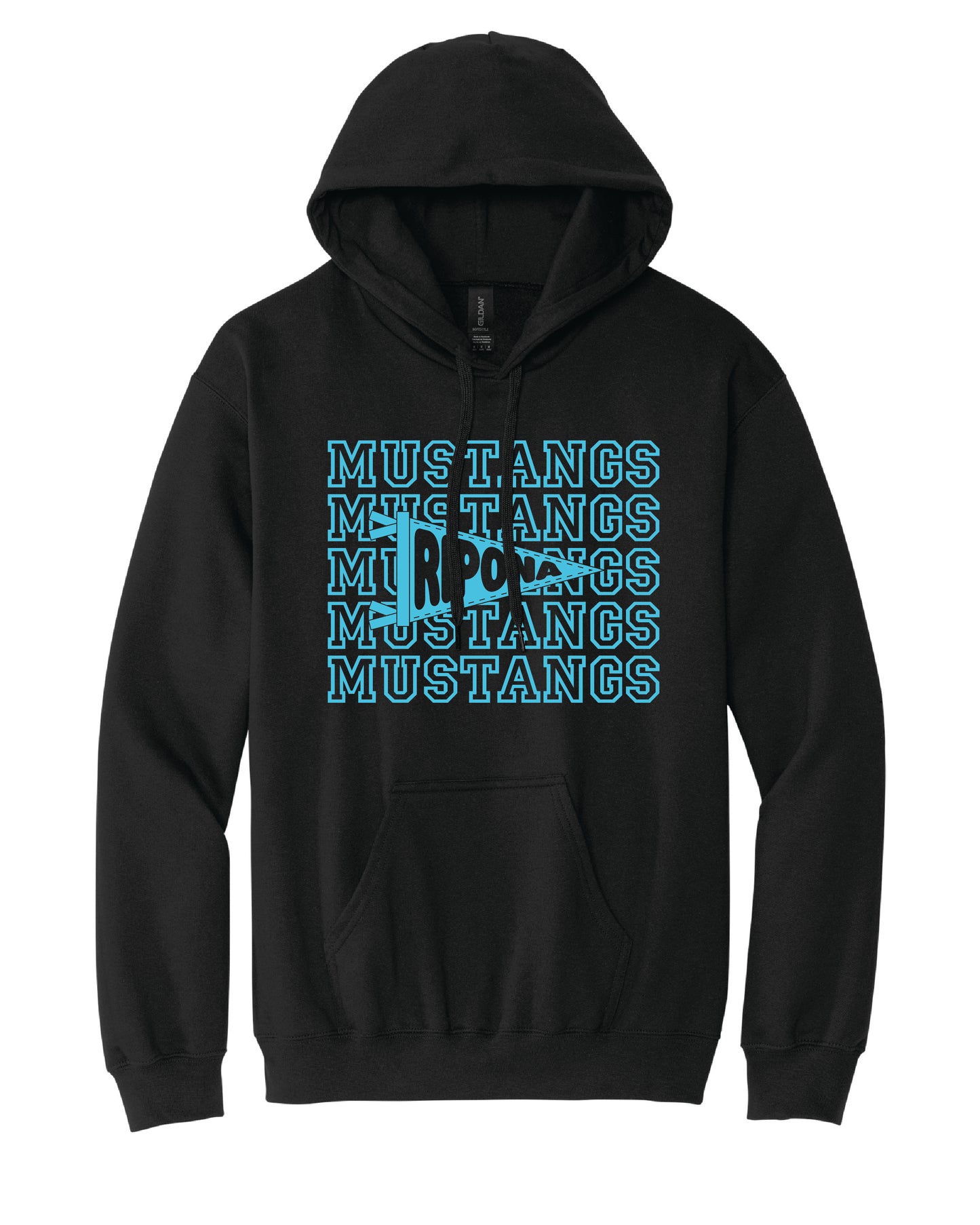 Mustang Pennant Flag Hoodie