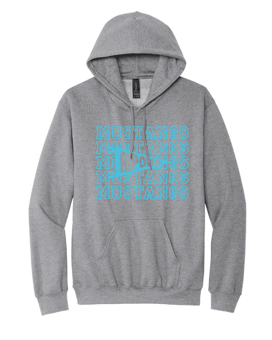 Mustang Pennant Flag Hoodie