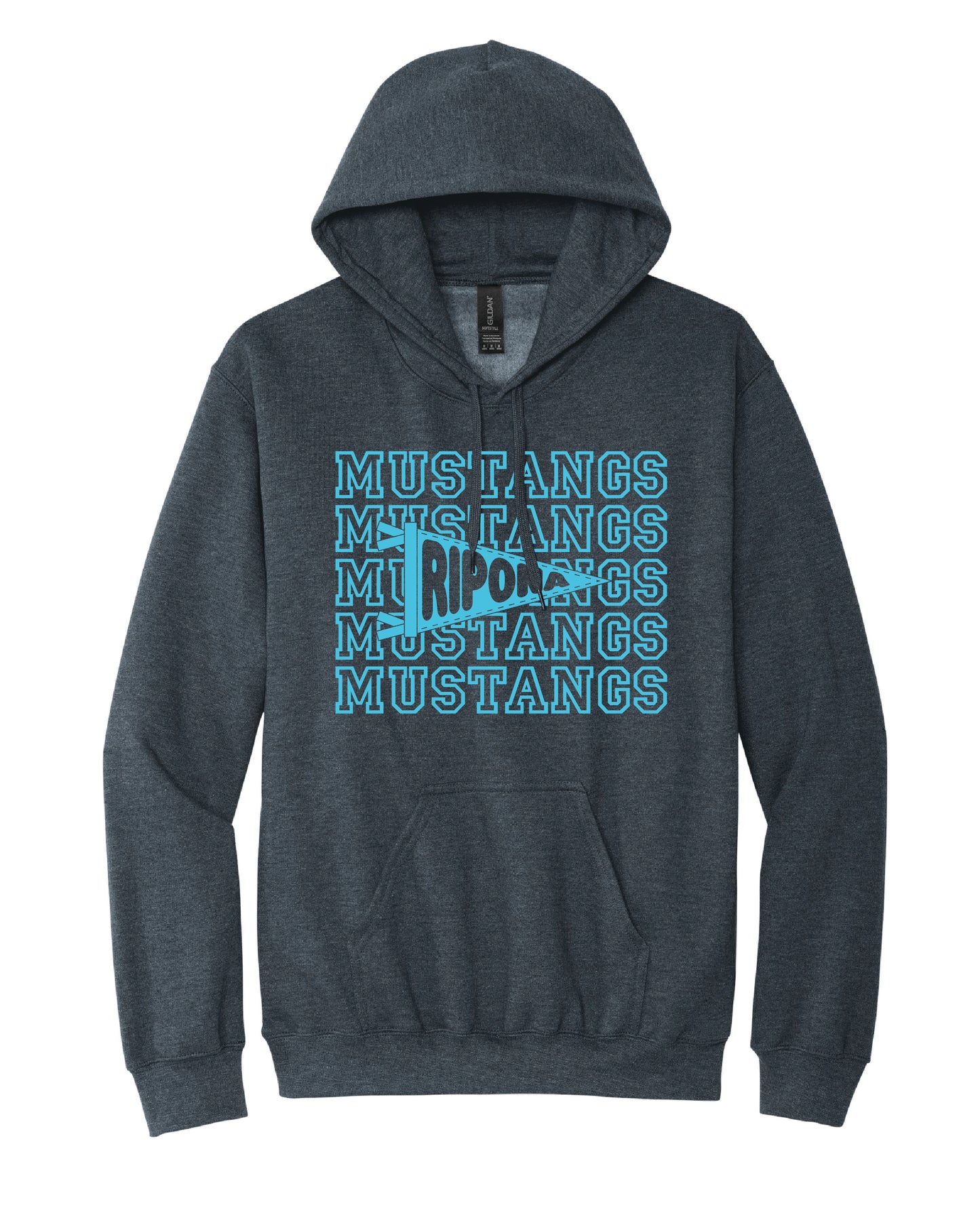 Mustang Pennant Flag Hoodie