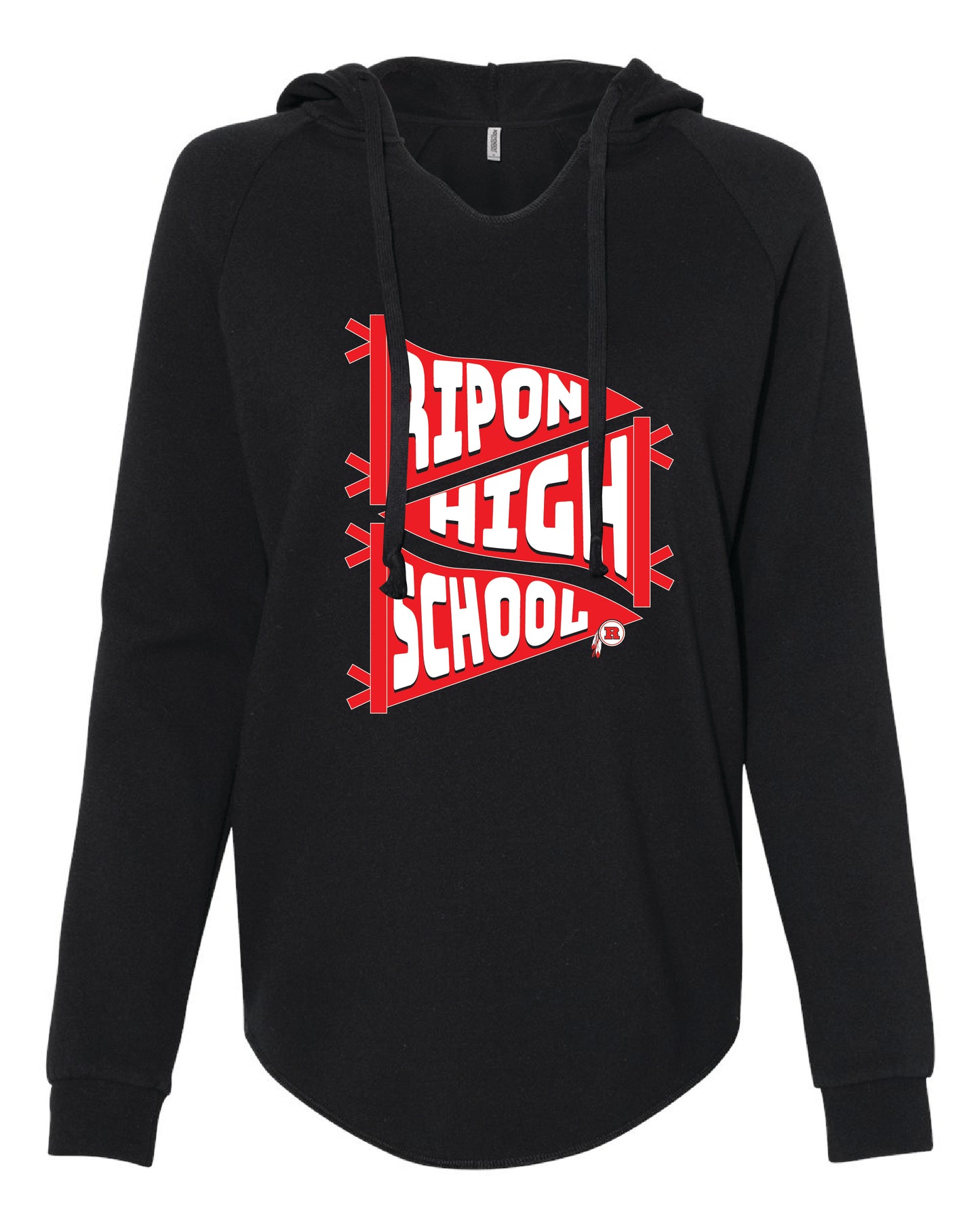 Ripon High Women's V Neck Hoodie (Choose your design!)