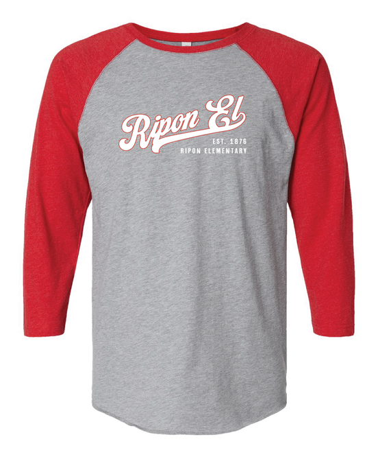 Ripon El Baseball Sleeve Tee (Choose your Design!)