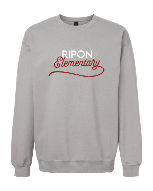 Glitter Script Crewneck Sweatshirt