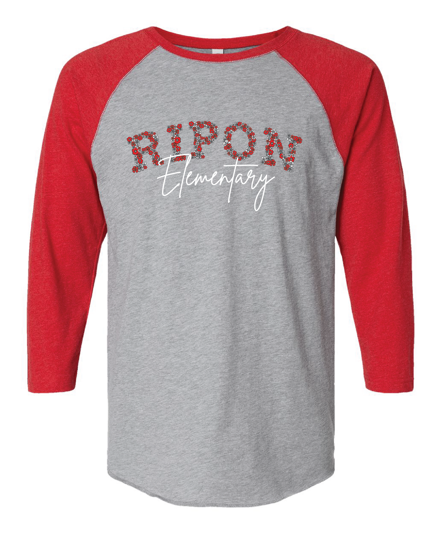 Ripon El Baseball Sleeve Tee (Choose your Design!)