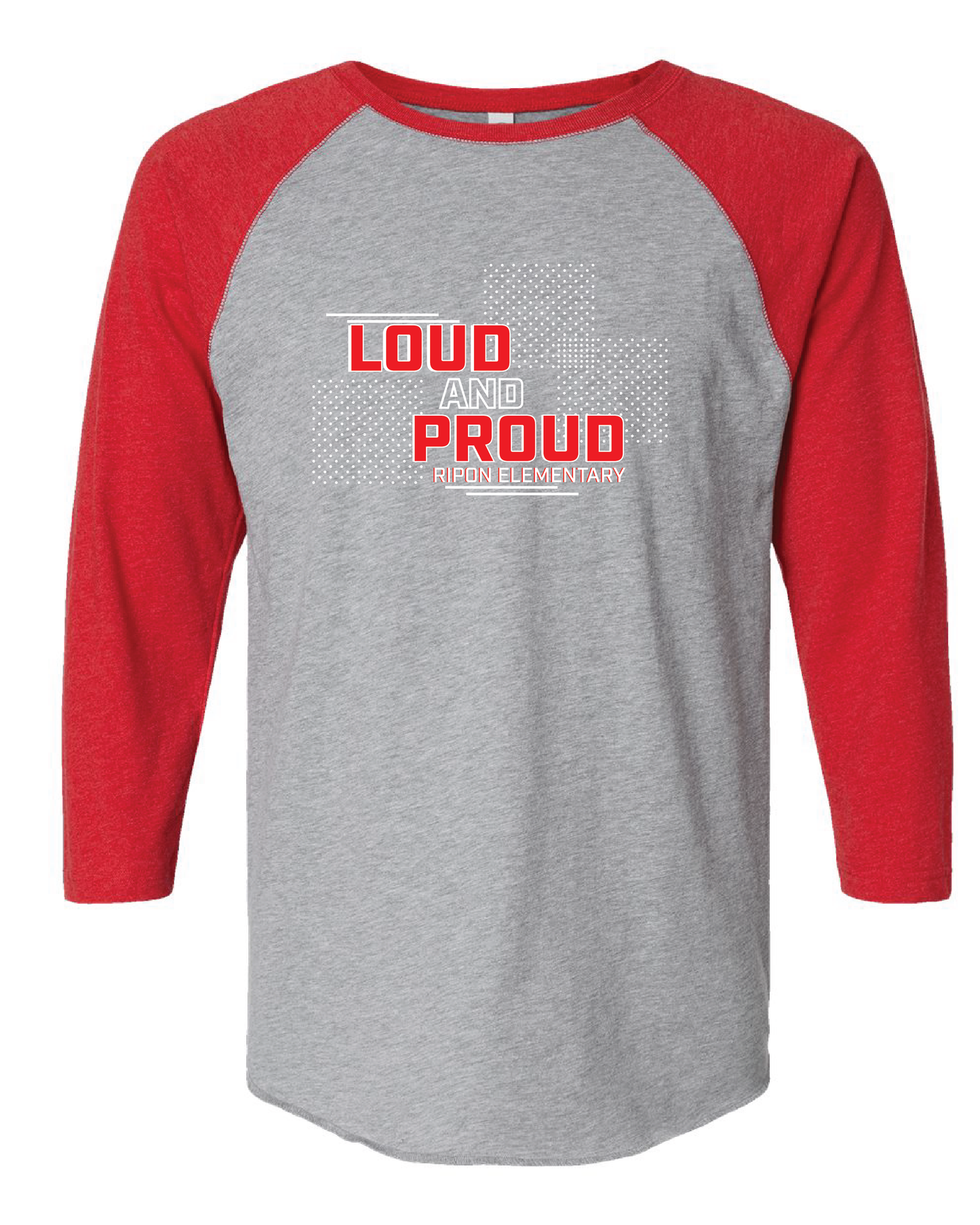 Ripon El Baseball Sleeve Tee (Choose your Design!)