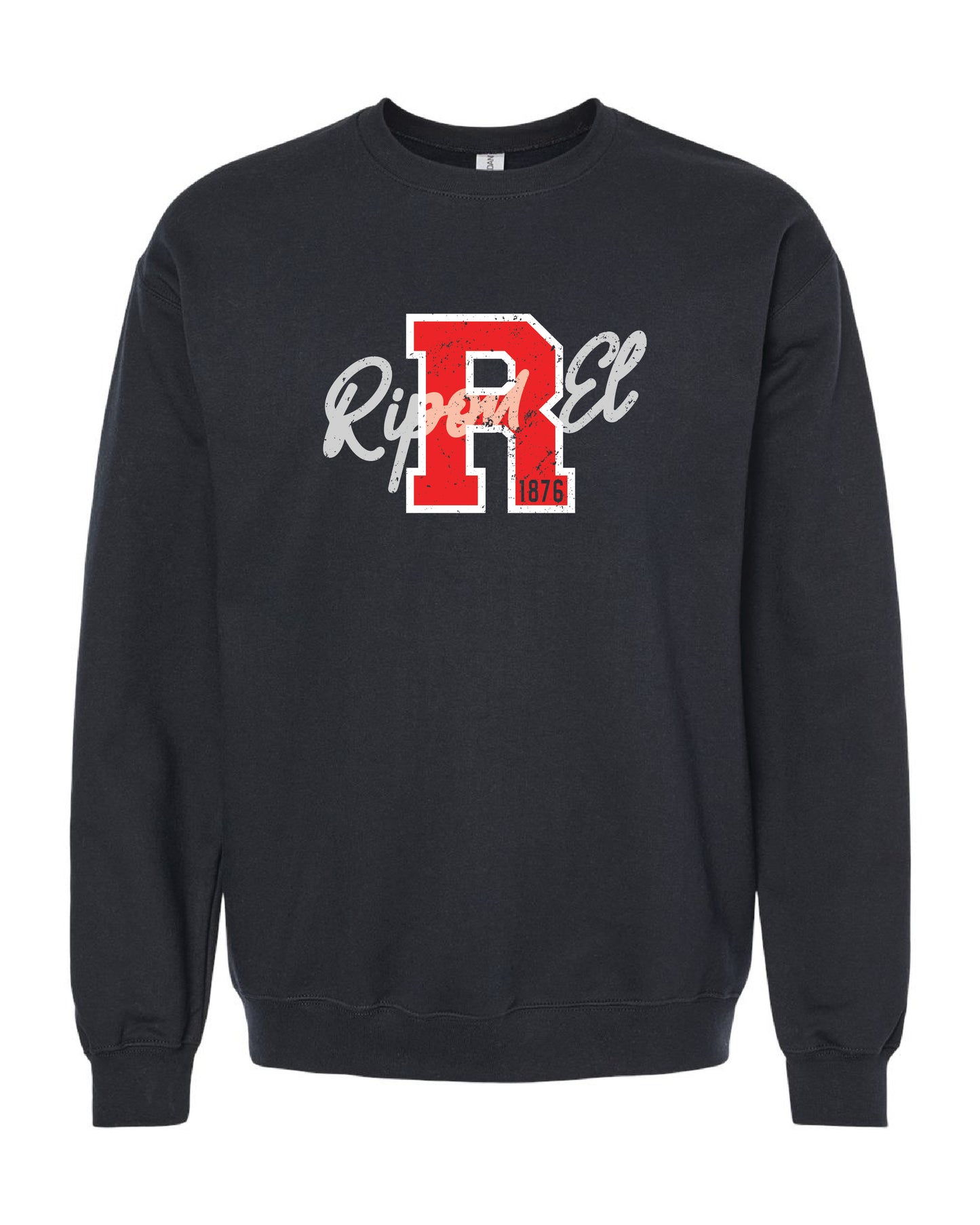 Distressed R Crewneck Sweatshirt