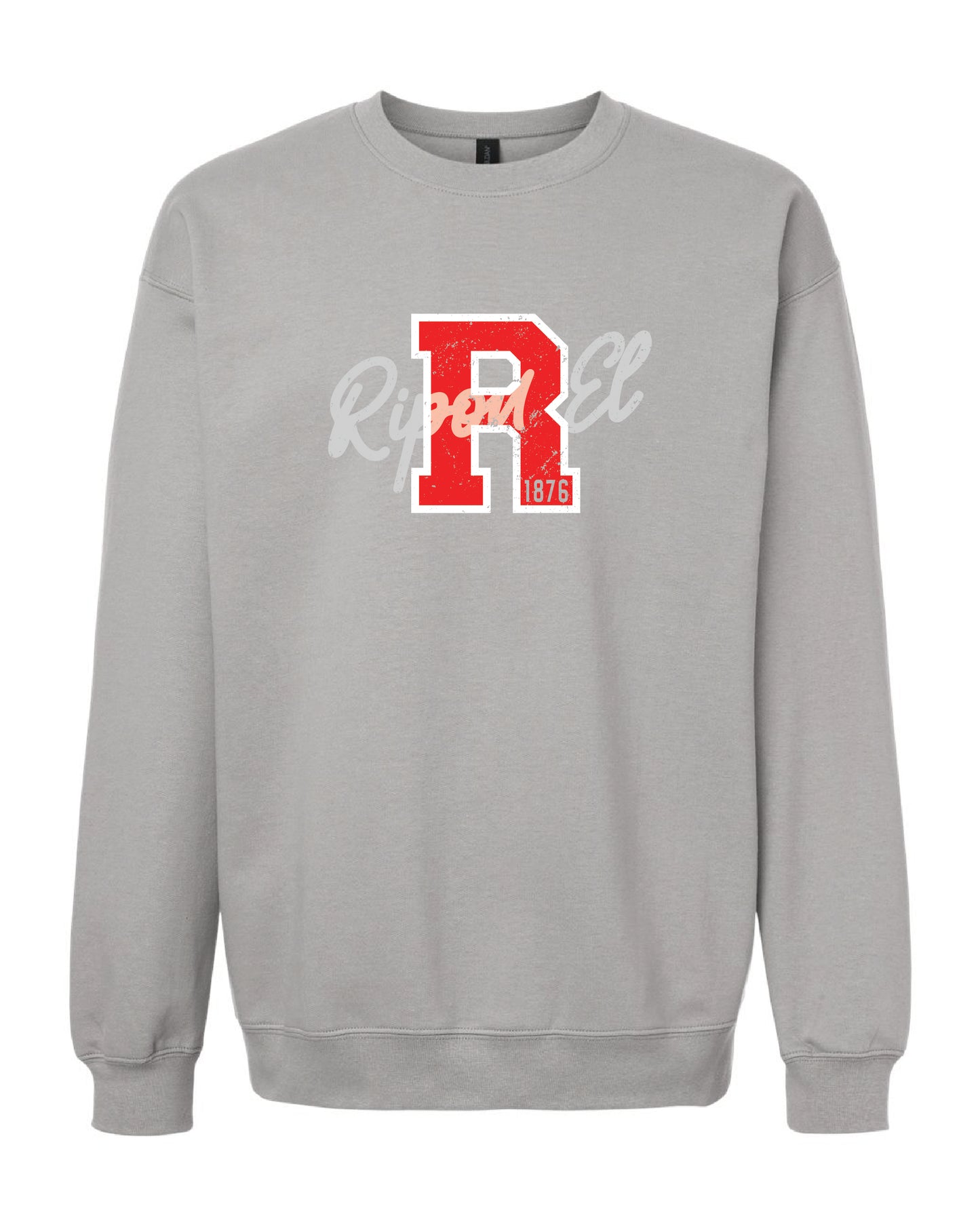 Distressed R Crewneck Sweatshirt