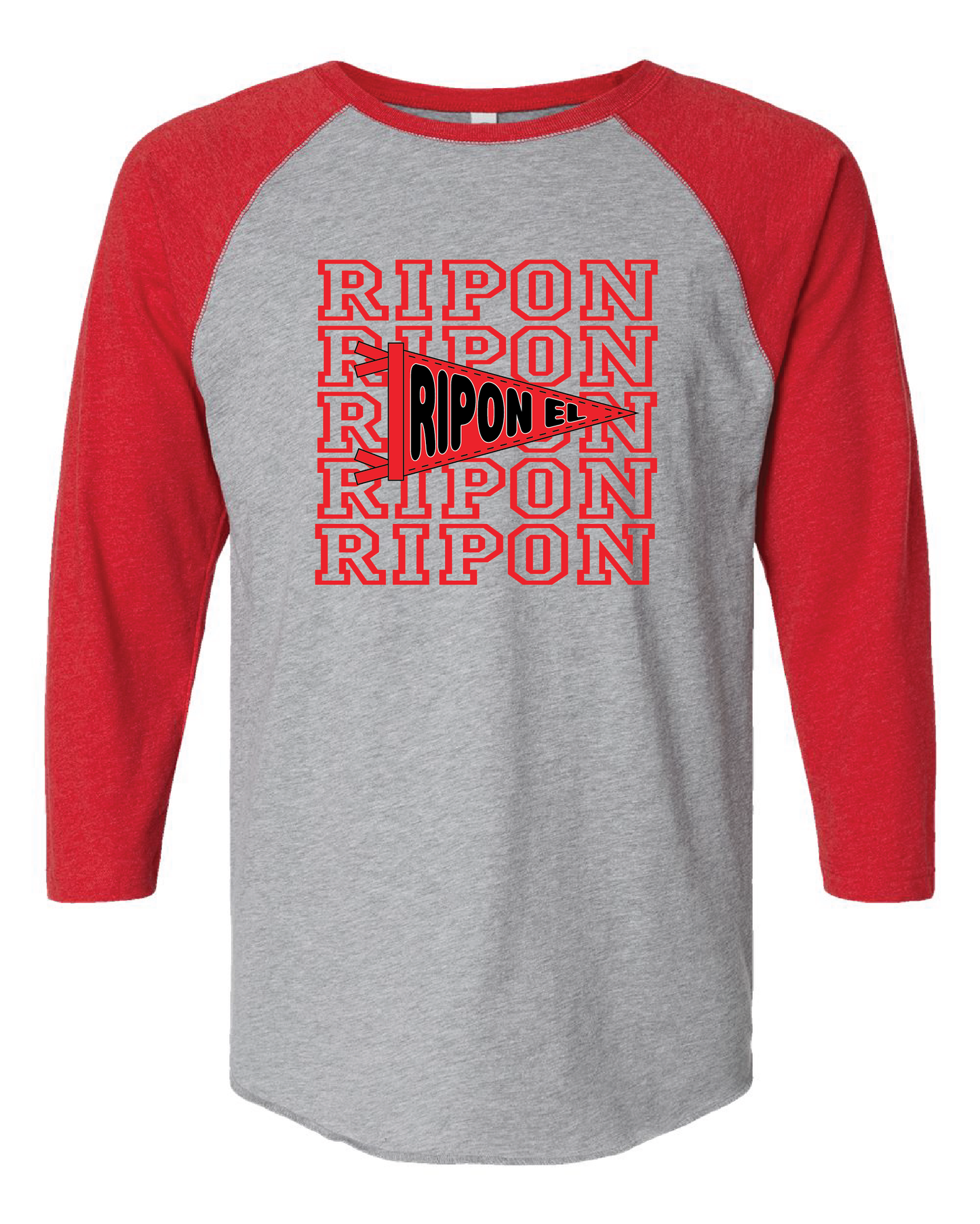Ripon El Baseball Sleeve Tee (Choose your Design!)