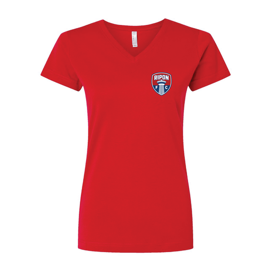 Women's Left Chest Logo V-Neck