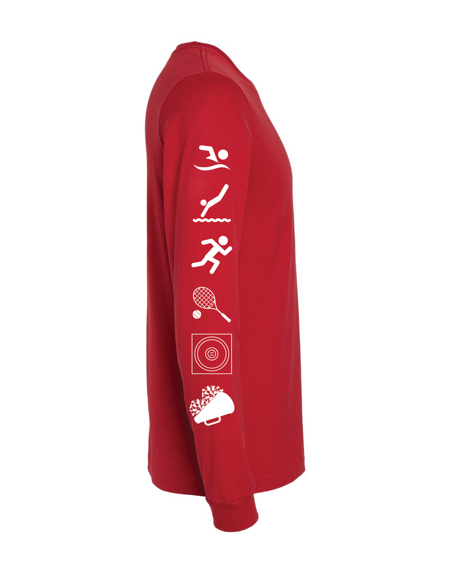 RHS Athletics Sports Logos Long Sleeve Tee