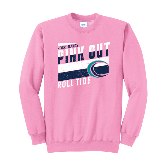 PINK OUT Riptide Crewneck