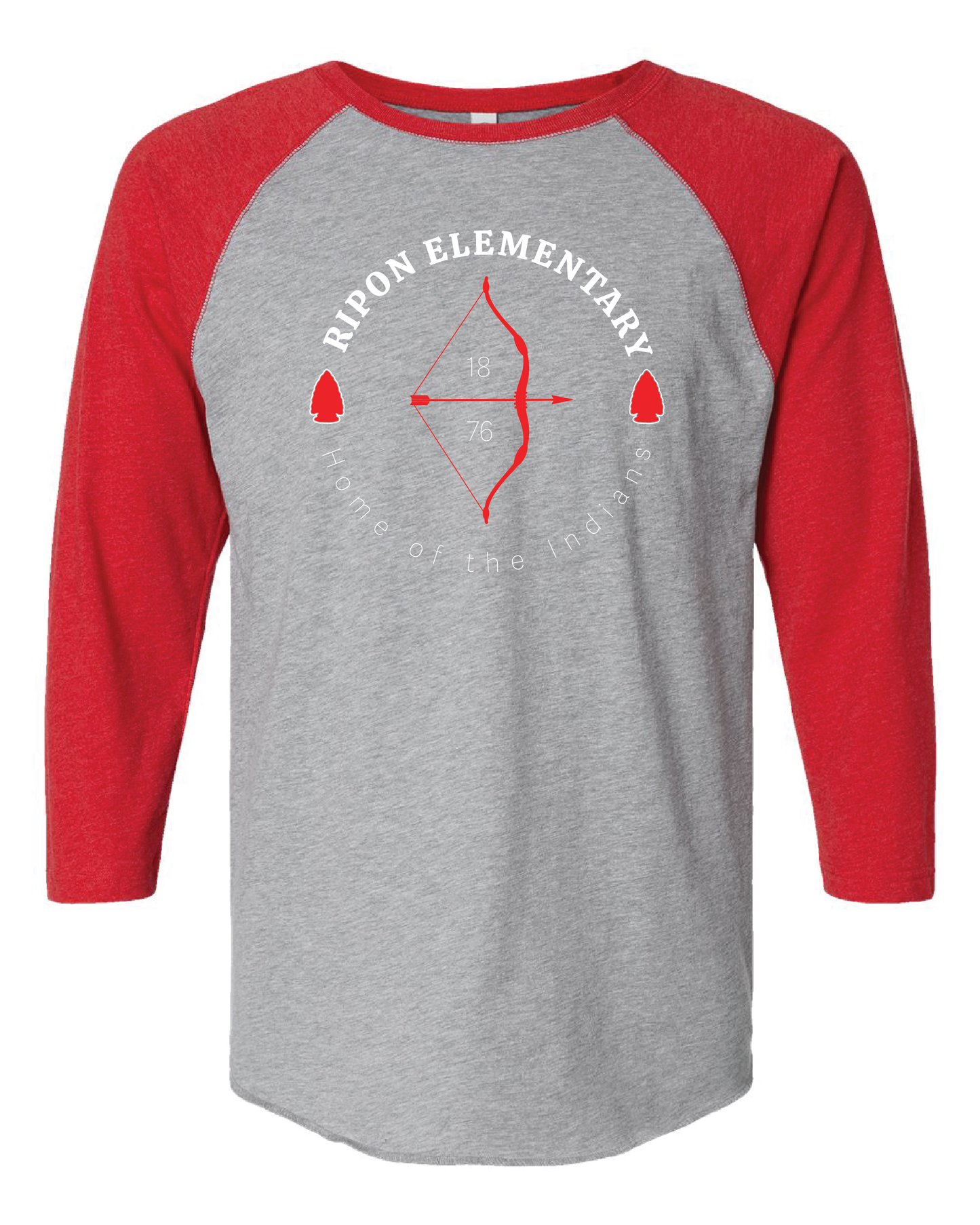Indians Baseball Sleeve Tee (choose your design)