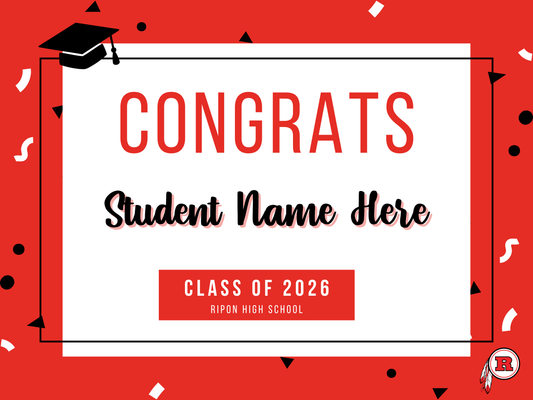 Ripon High Senior Grad Sign (no picture)