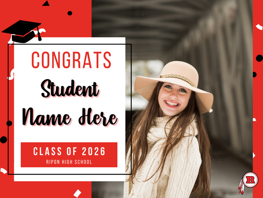 Ripon High Senior Grad Sign (with picture)