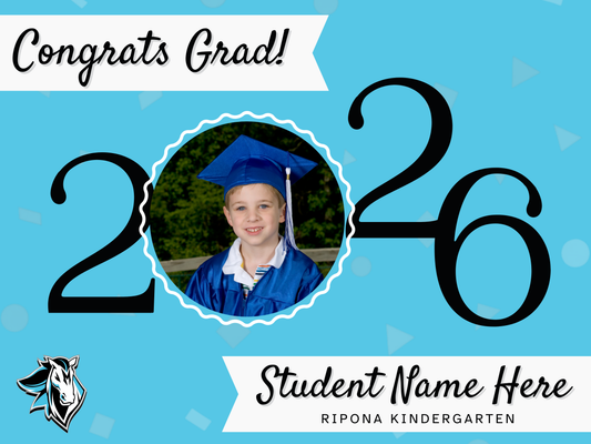Ripona Kindergarten Grad Sign (with picture)