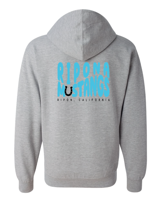 Groovy Mustangs Zip Up Hoodie
